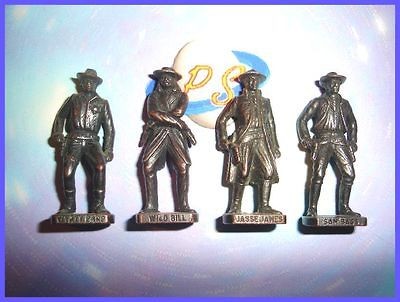 KINDER SURPRISE METAL SET   COWBOYS BRONZE VINTAGE   FIGURES 