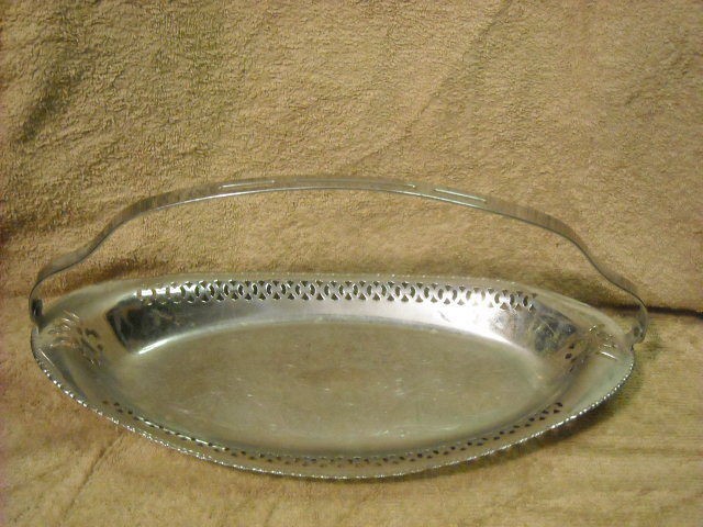 Farber Bros Chrome Tray Server Krome Kraft W/Handle