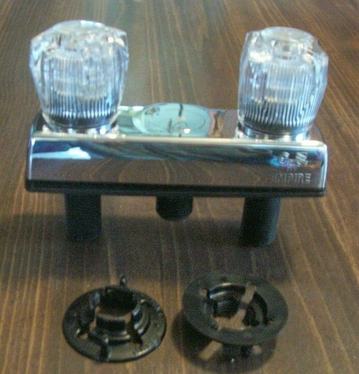 NEW RV CAMPER 4 SHOWER VALVE FAUCET CHROME POPUP MODULAR HOME