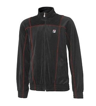 Fila Mens Velour Manno LM113H53 Black Jacket