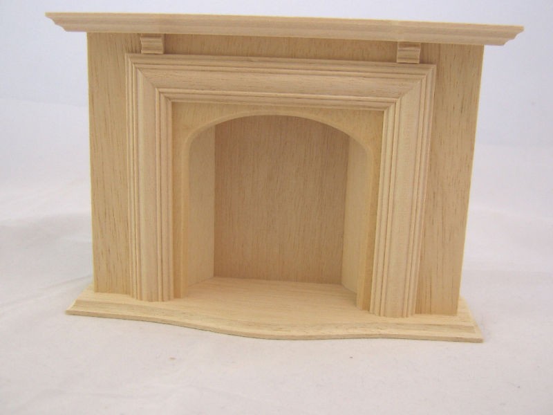 Jamestown Fireplace wooden dollhouse furniture #2403 1/12 scale 