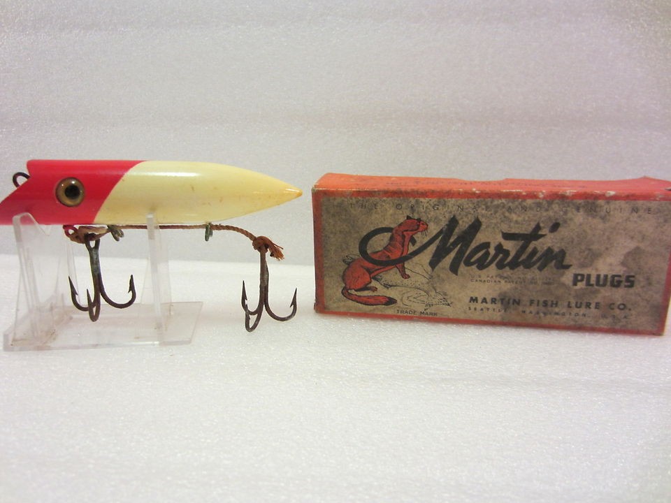 Vintage MARTIN Salmon Fishing LURE Plug in Box