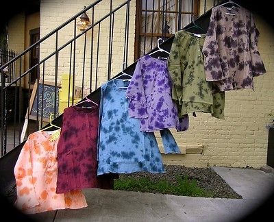 TIE DYE KURTA Cotton top Funky People Indian shirt NICE