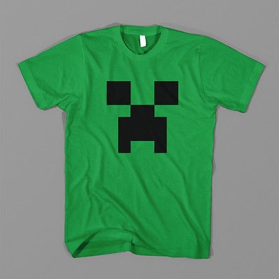   minecraft monster rave 3d VIDEO GAME XBOX WII FUNNY T SHIRT YOUTH XS
