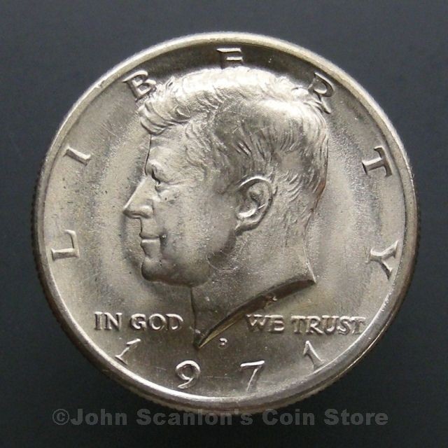 1971 D Kennedy Half Dollar   Choice BU