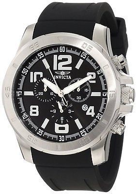   Invicta Mens 1913 Specialty Chronograph Black Dial Polyurethane Watch