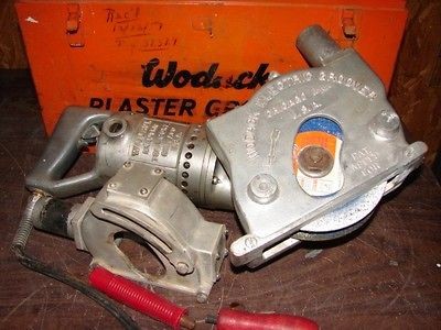 Wodack Plaster Groover cutter saw Dual Head and Blades with Storage 