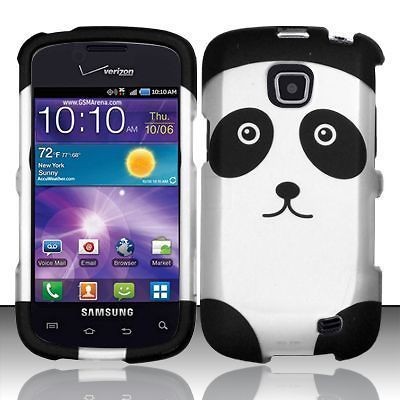 Samsung illusion/Galax​y Proclaim Rubbe​rized Panda Bear Hard Case 