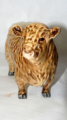 Rare Beswick Silver Dunn Galloway Bull 1746C 