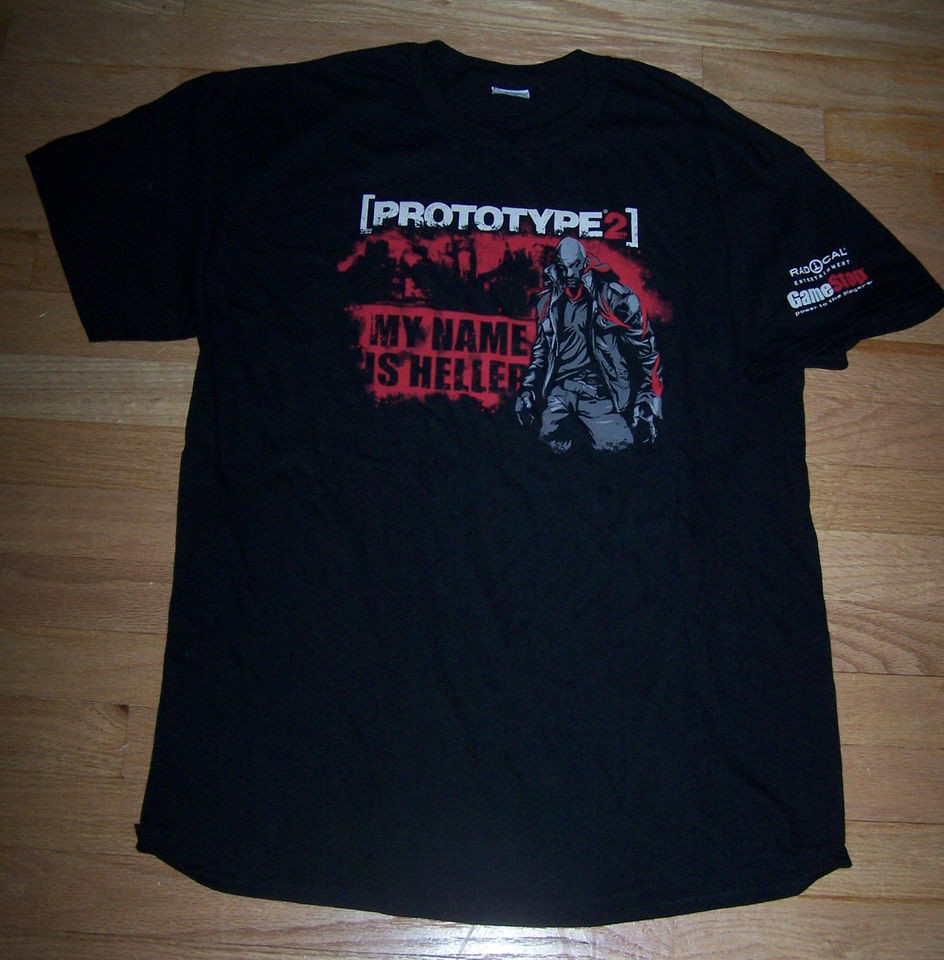 BRAND NEW GAME STOP PROTOTYPE 2 MY NAME IS HELLER MENS LARGE T SHIRT