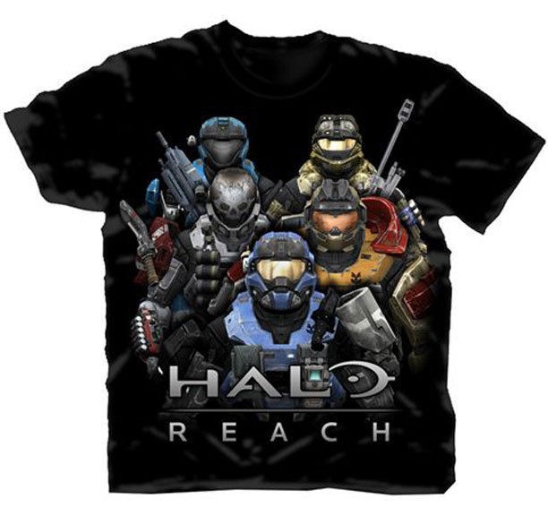 New Xbox Gaming Bungie Games Halo Reach Gamer T Shirt