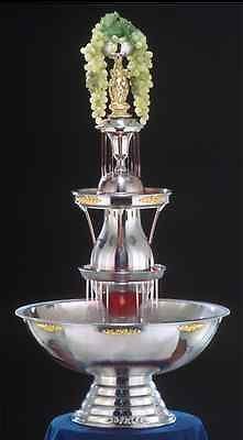 50 INCH   APEX CHAMPAGNE PUNCH BEVERAGE FOUNTAIN GOLD TRIM   10 GALLON