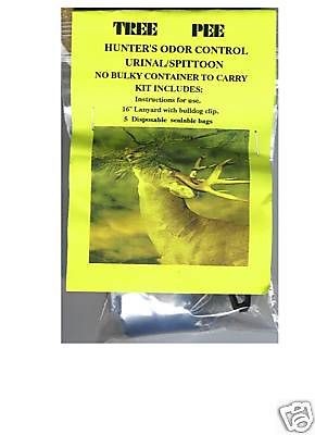 DEER HUNTERS TREESTAND HUNTING BLIND URINAL SPITTOON PORTABLE KIT NEW