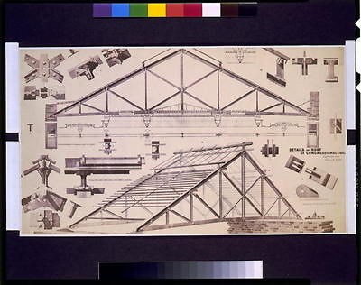 Library,Congress,Roof details,trusses,US Capitol,Washington DC,T 