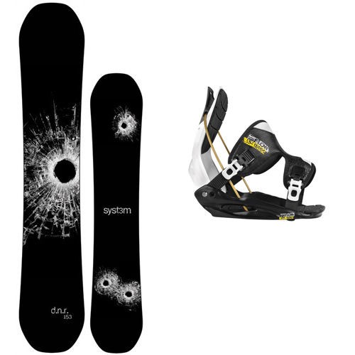   2013 System DNR Snowboard Package + Flow Flite 2 Bindings  Ride On