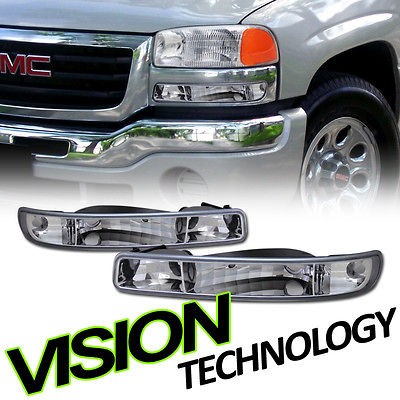 GMC 00 06 Yukon/XL 99 07 Sierra Chrome Bumper/Corner Turn Signal 