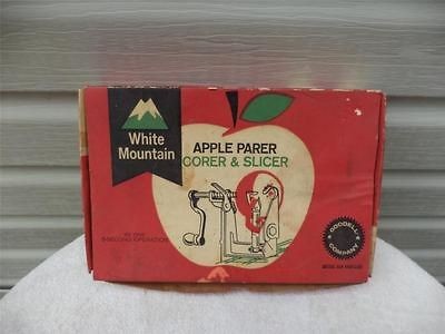 Vtg WHITE MOUNTAIN Apple Corer Parer Slicer MIB Instructions Too 