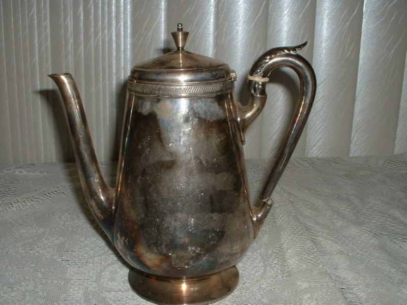 GORHAM SILVER SOLDERED TEAPOT NEEDS REPAIR TO HANDLE