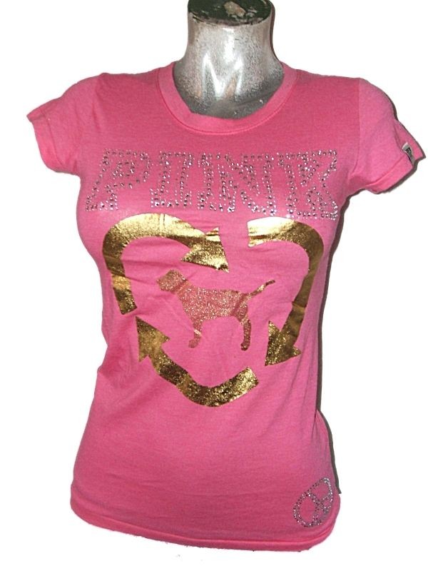 LUCKY DIP* NEW VICTORIAS SECRET PINK T SHIRT ASSTD DESIGNS Sz XS M 