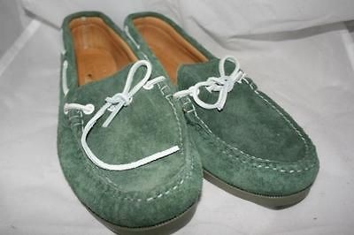 JCREW Quoddy Camp Moccasins 11 green $230