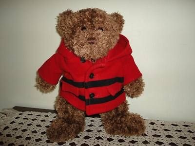 Gund Hudson Bay Co Bear in HBC Blanket Hooded Jacket