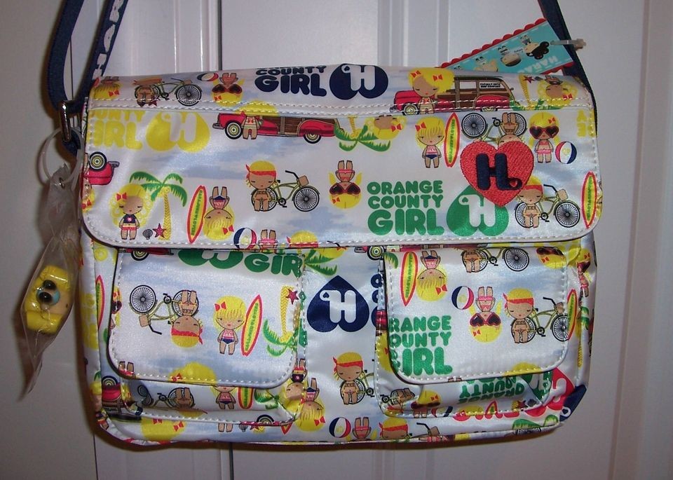 NWT Harajuku Lovers FAN Bag CALI GIRLS Orange County