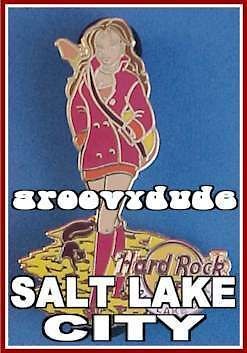 Hard Rock Cafe Salt Lake City Pin 2006 AUTUMN Girl Skating HRC Lapel 