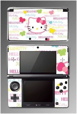   Kitty Butterflies White Pretty Girl Game SKIN Cover 13 for Nintendo