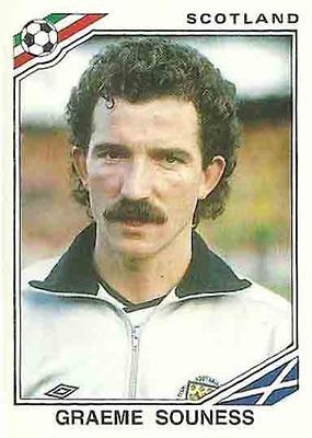 GRAEME SOUNESS Scotland / sticker MEXICO 86 / Panini RARE football 