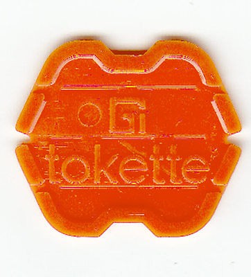 1000 Greenwald GI Laundry Token / Tokette ORANGE Type III Tokettes