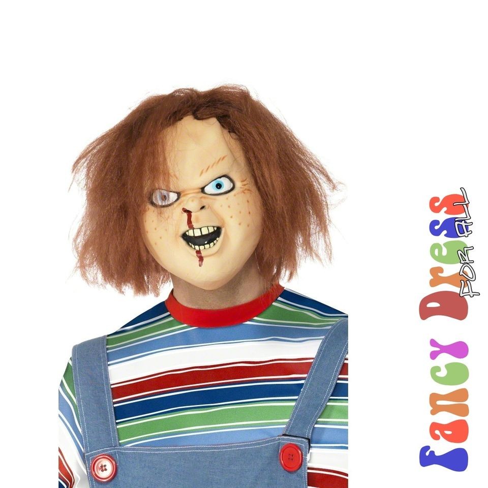 HORROR FILM CHUCKY FULL OVERHEAD LATEX MASK Halloween Fancy Dress One 