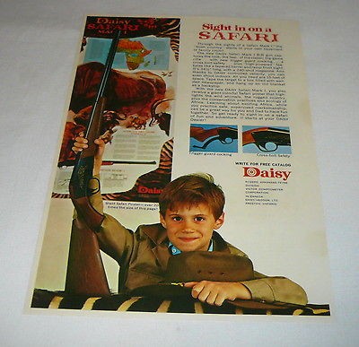 1970 DAISY BB GUN Safari Mark I ad page ~ Safari Mark 1