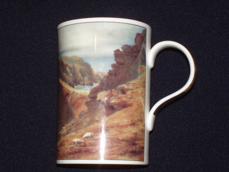 GUERNSEY MUSEUM PETER LE LIEVRE LA MOYE HARBOUR MUG