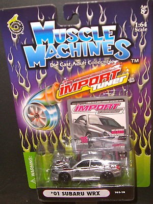 MUSCLE MACHINES SILVER 2001 HANKOOK TIRES SUBARU WRX IMPORT TUNER 