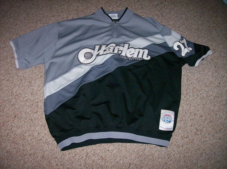 HARLEM GLOBETROTTERS VINTAGE SZ 3XL BL GRAY JERSEY FUBU