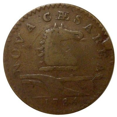 1786 New Jersey  Nice F/VF  Protrudi​ng Toungue