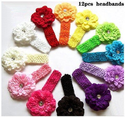   Kid Baby Girl Headband Hairband Hairbow Hair Flower Clip Headwear