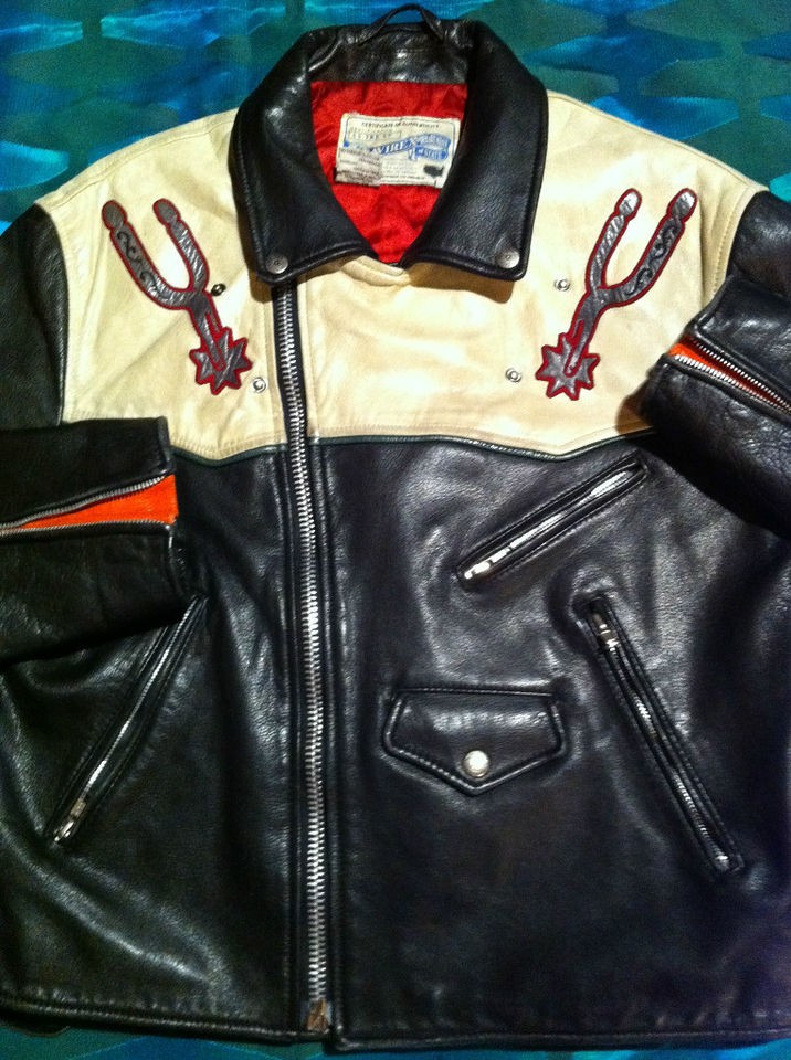 RARE 1992 AVIREX TEXAS MOTORCYCLE LEATHER JACKET M