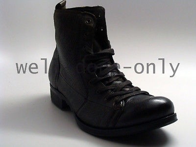 Jump J75 Ted distressed cracked leather lace up boots