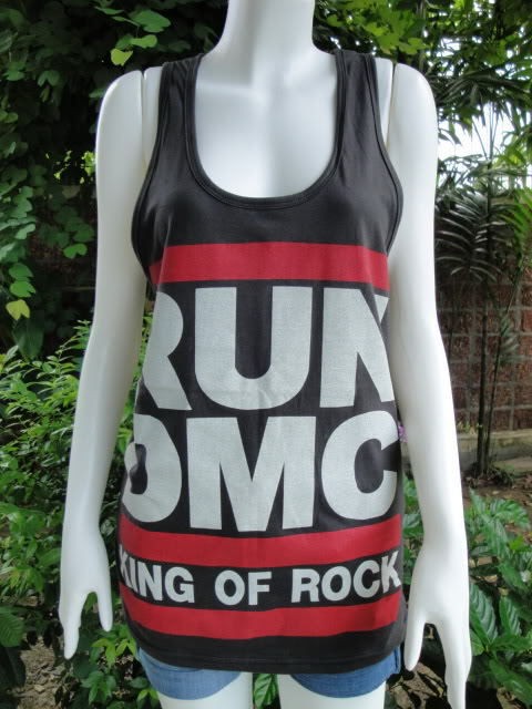 RUN DMC King Of Rock Tank Top T Shirt S/M