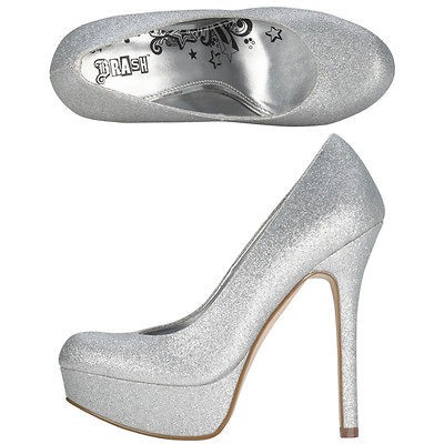 brash silver heels