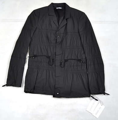 RAF SIMONS Velcore Button Jacket Black 46 NWT