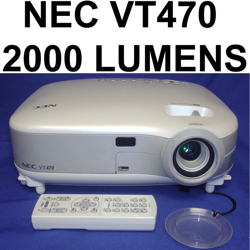 NEC VT470 HD Home Theater Projector Computer Projector 2000 Lumens 