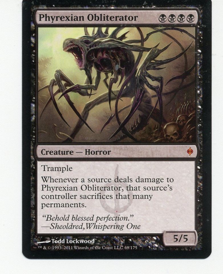 Phyrexian Obliterator NM MTG New Phyrexia Magic The Gathering