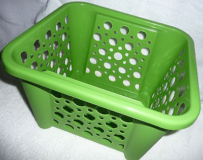 Plastic Dorm Room Kitchen Laundry Tool Stackable Organizer Bin 