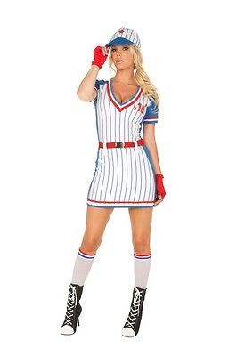 All American Player Baseball Uniform Costume Womens Adult Softball 