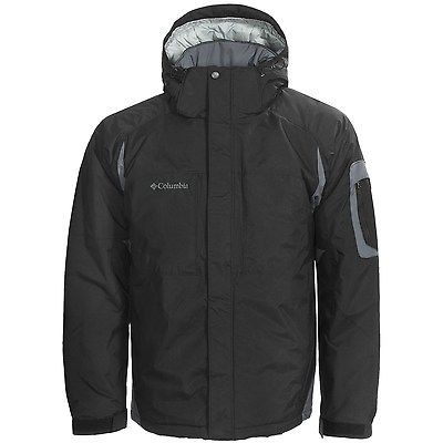 COLUMBIA MENS 2XL XXL INSULATED WINTER SKI JACKET/COAT NWT BLACK