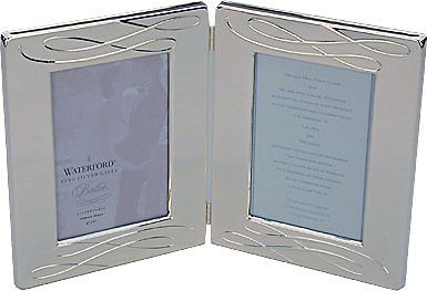 Waterford Crystal Ballet Ribbon 4x6 Double Picture Frame