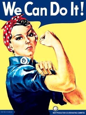   Do It ROSIE THE RIVETER enamel style metal advertising sign 30x40cm