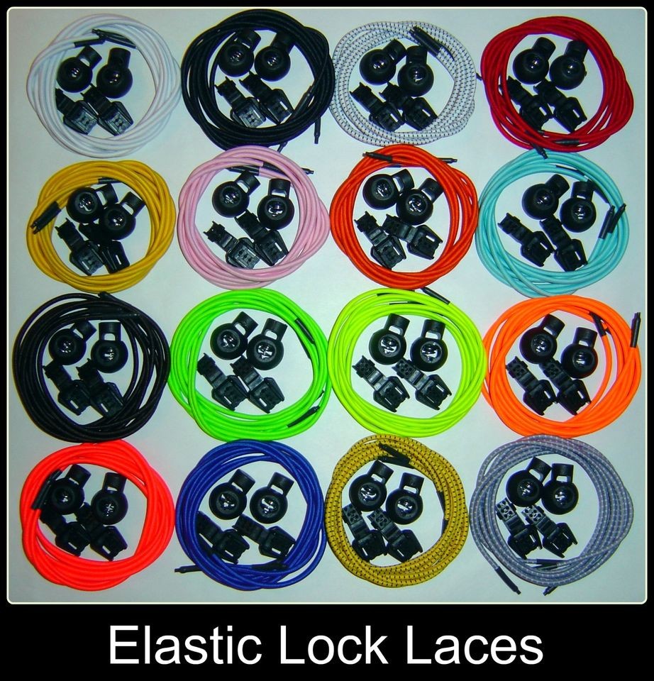 RUNNING ELASTIC LOCK LACES,TRIATHLO​N,FREE P&P, FITS ALL